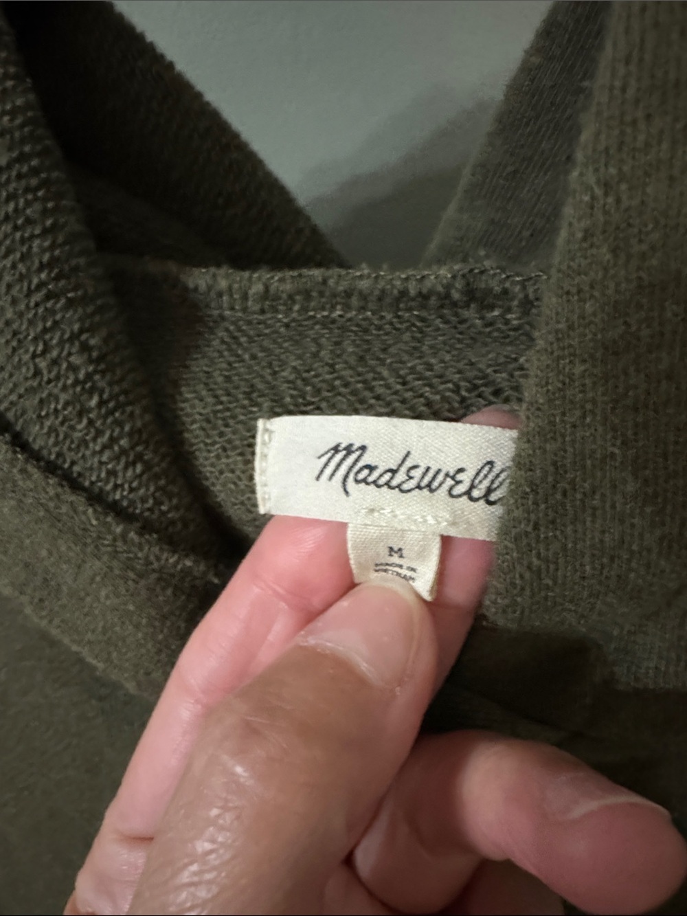 Madewell Relaxed Hooded Pullover in Olive Medium - Picture 4 of 8